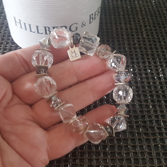 Hillberg & Berk Crystal Stretch Bracelet S/M - Picture 2 of 4